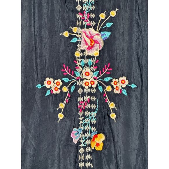 Johnny Was Keva Floral Embroidered Dress XS C 38320-4 - Picture 5 of 7